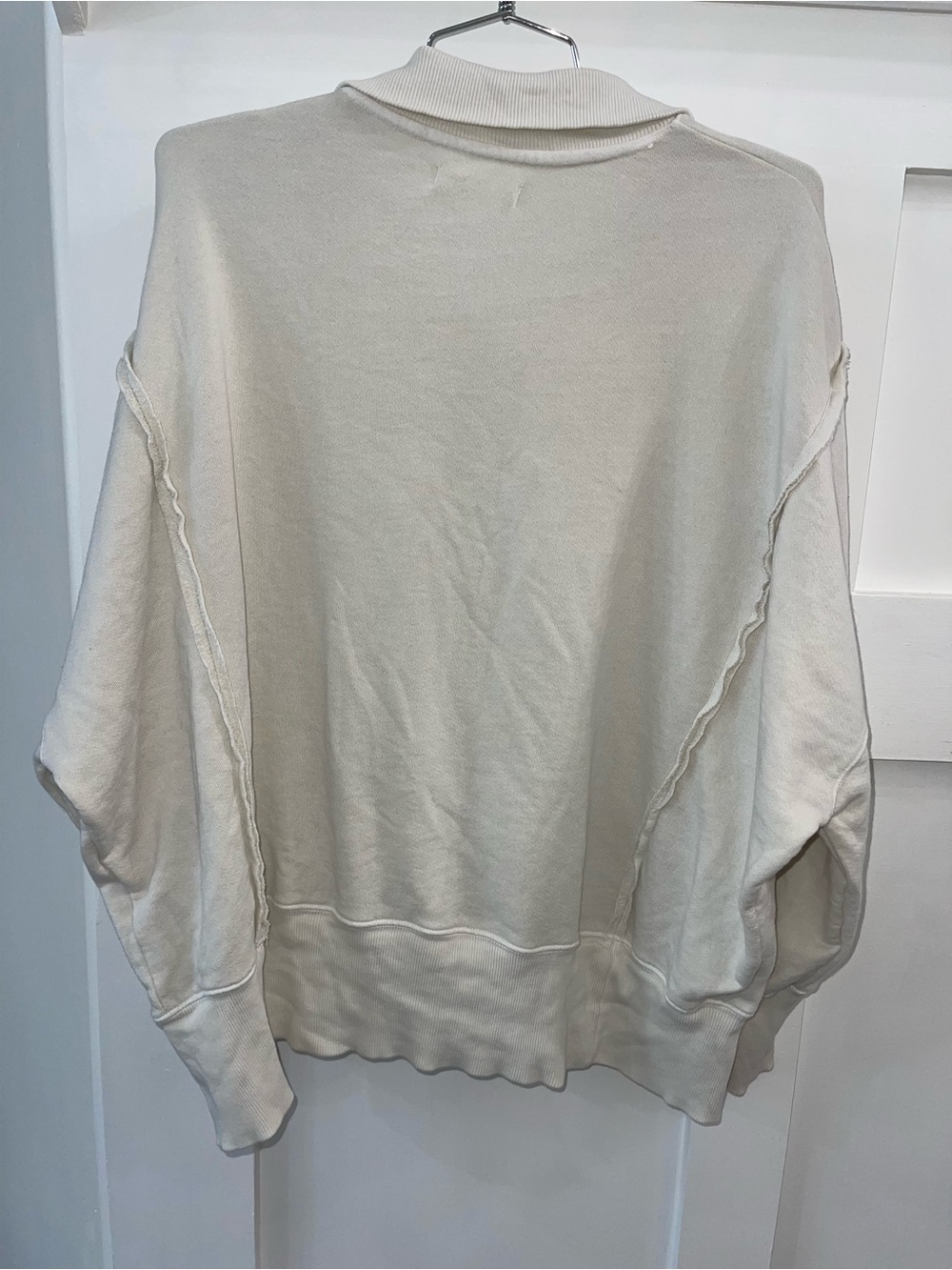 FREE PEOPLE We The Free Camden Henley Sweatshirt Medium OVERSIZED Fit - Picture 7 of 7